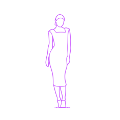 Pop Culture Fashion Models Miranda Kerr Outline Icon Svg Set, Free Vectors File
